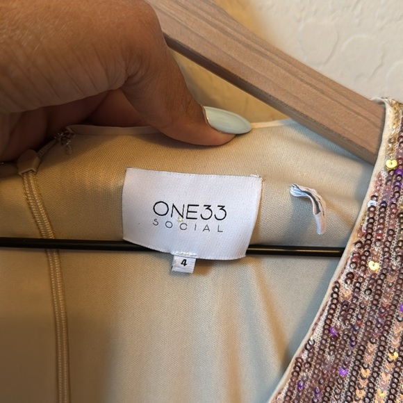 ONE33 Social Ombré Sequin Minidress Size 4 - Picture 7 of 8